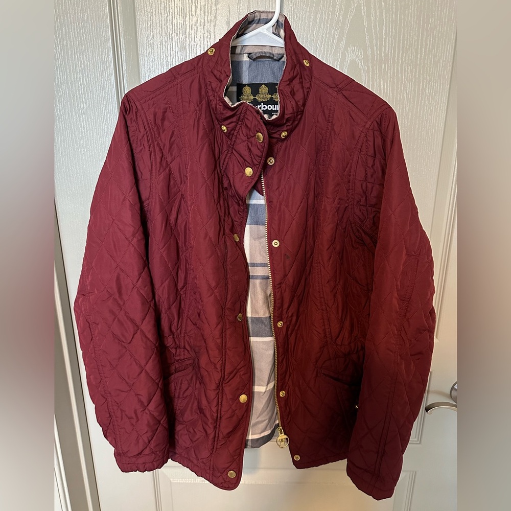 Barbour Jacket - Red/Burgundy | Size 16